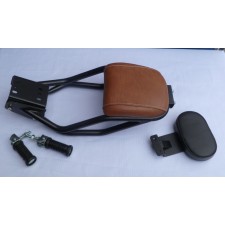 SEDLO PRO SPOLUJEZDCE S OPĚROU A RÁMEM SADA - JAWA 350CL BOBBER